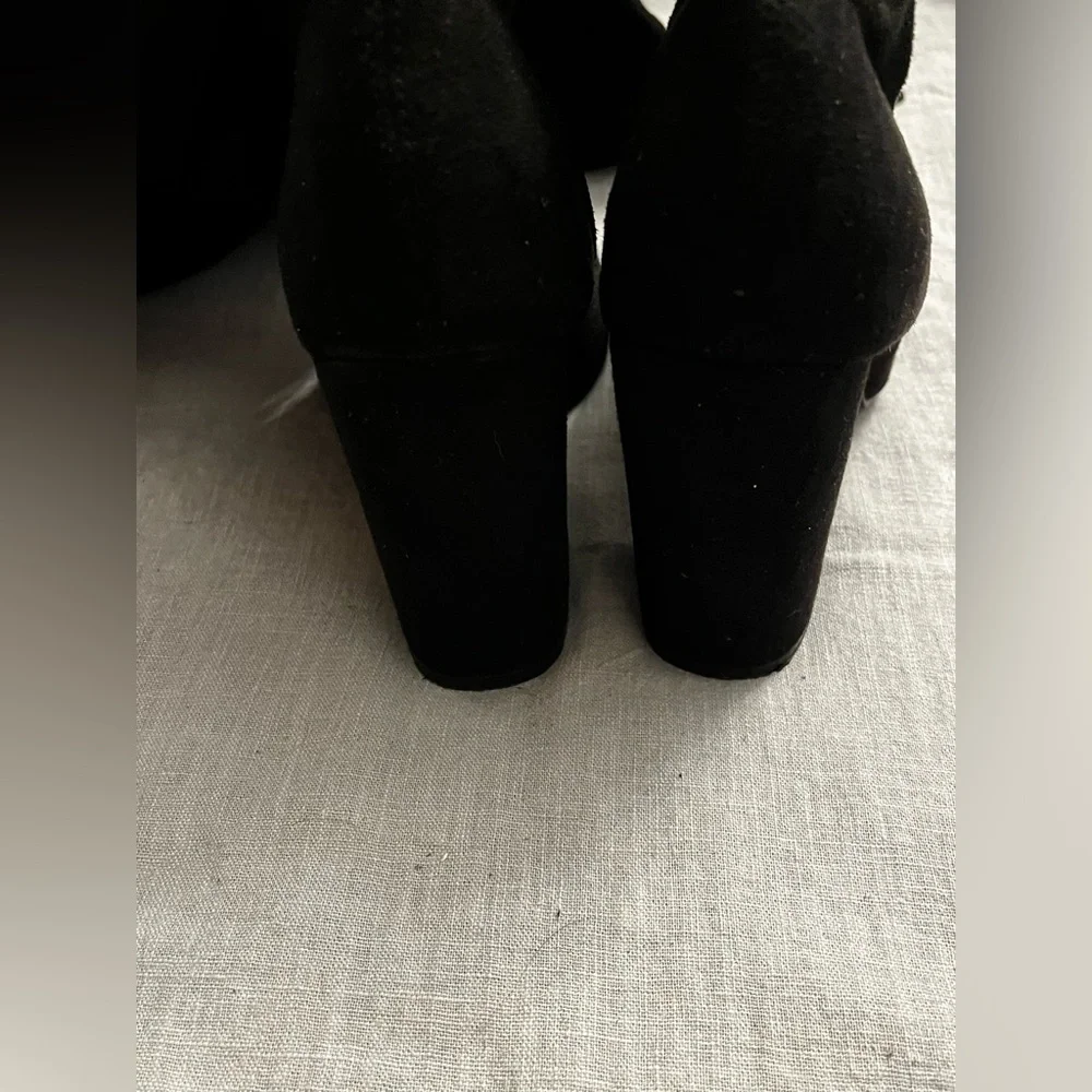 Faryl Robin Tall Suede Black Boots knee high